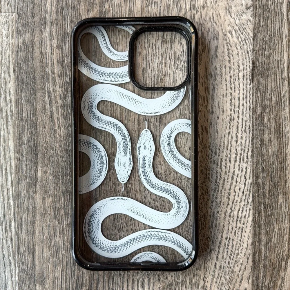 Casetify Cell Phone Case Black Kingsnake Snake iPhone 13 Pro Max Clear